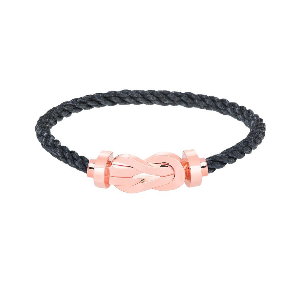 TimiCHANCE LARGE 8 FIGURE BUCKLE NO DIAMOND BRACELET ROSE GOLD