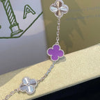 [Timi]New  CLOVER 5 MOTIF VIOLET BRACELET COLLECTION