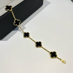 [Timi]New  CLOVER 5 MOTIF ONYXS BRACELET COLLECTION