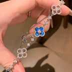 TimiCLOVER 5 MOTIF PINK BLUE RED WHITE BRACELET