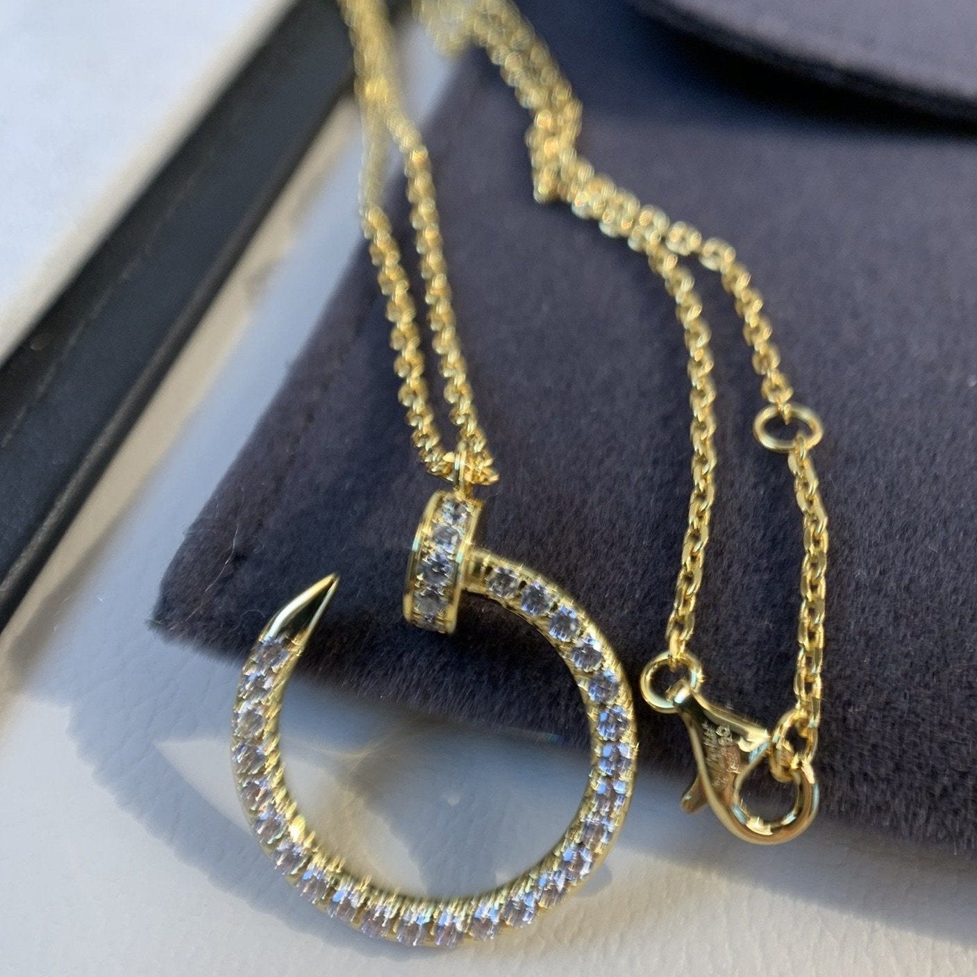 TimiJUSTE NECKLACE GOLD DIAMONDS