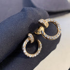 TimiJUSTE EARRINGS GOLD DIAMONDS