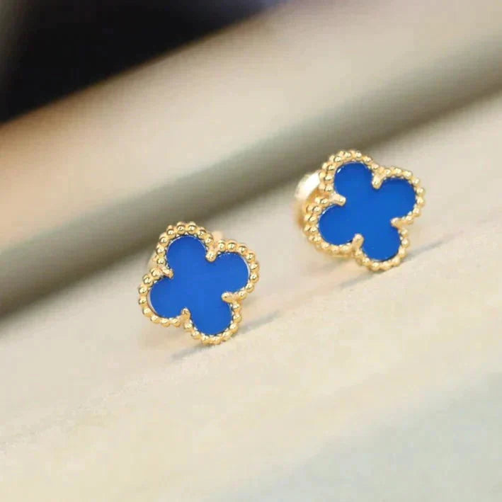 TimiCLOVER MINI 9.5MM TURQUOISE EARRINGS
