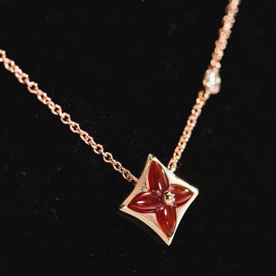 TimiSTAR NECKLACE PINK GOLD 1 DIAMOND