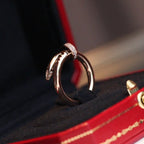 TimiJUSTE RING 2.65MM PINK GOLD DIAMOND