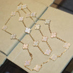 TimiCLOVER 20 MOTIFS WHITE MOP NECKLACE