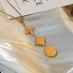 TimiSTAR AND SUN DIAMOND PINK GOLD NECKLACE