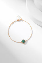 ¡®Timi¡¯CLOVER BRACELET MALACHITE 1 MOTIF
