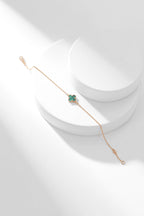 ¡®Timi¡¯CLOVER BRACELET MALACHITE 1 MOTIF