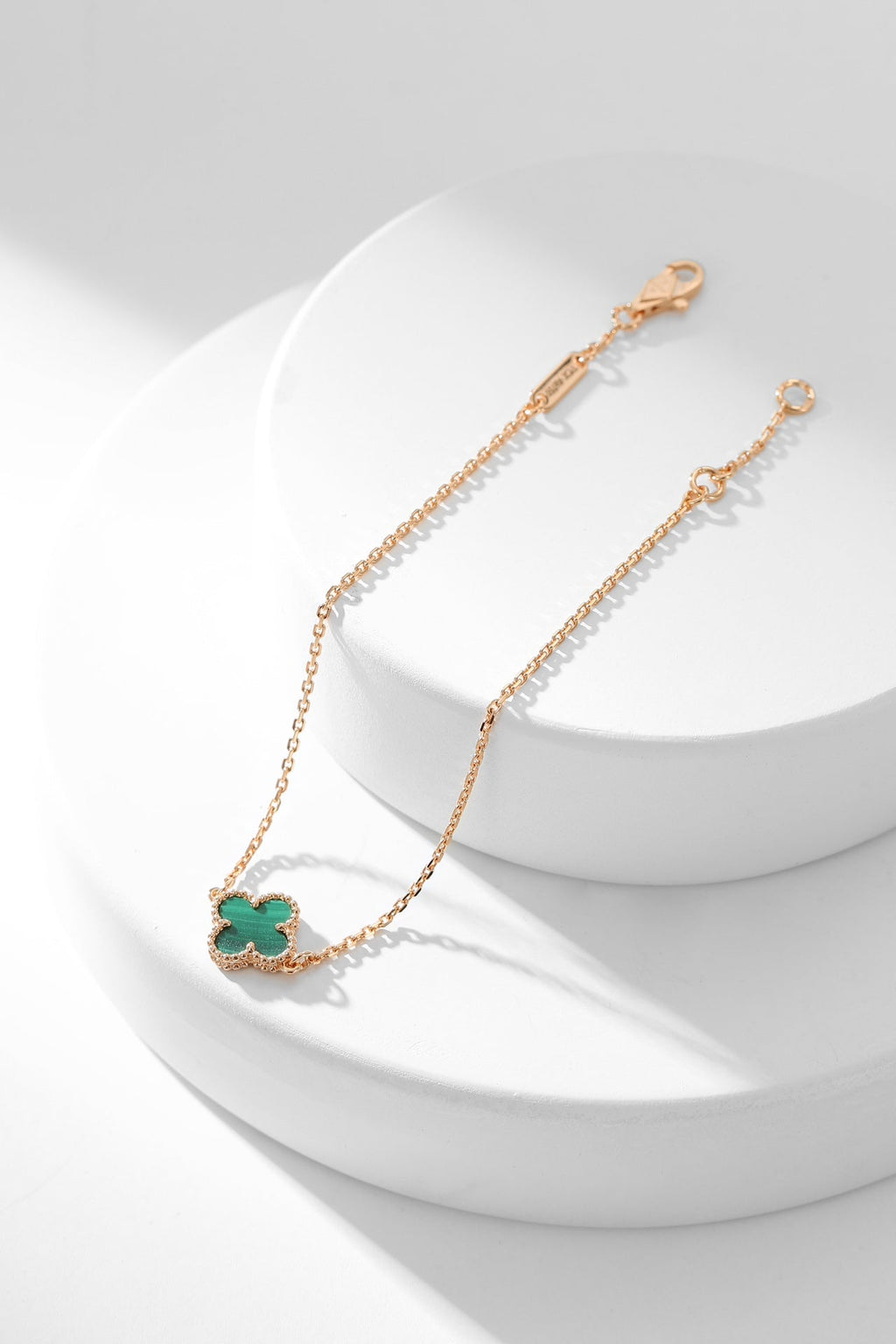 ¡®Timi¡¯CLOVER BRACELET MALACHITE 1 MOTIF