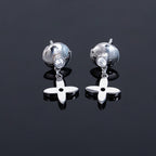 TimiVIDYLLE SILVER DIAMOND MINI DROP EARRINGS