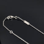 TimiCLOVER PIETERSITE SILVER LONG NECKLACE