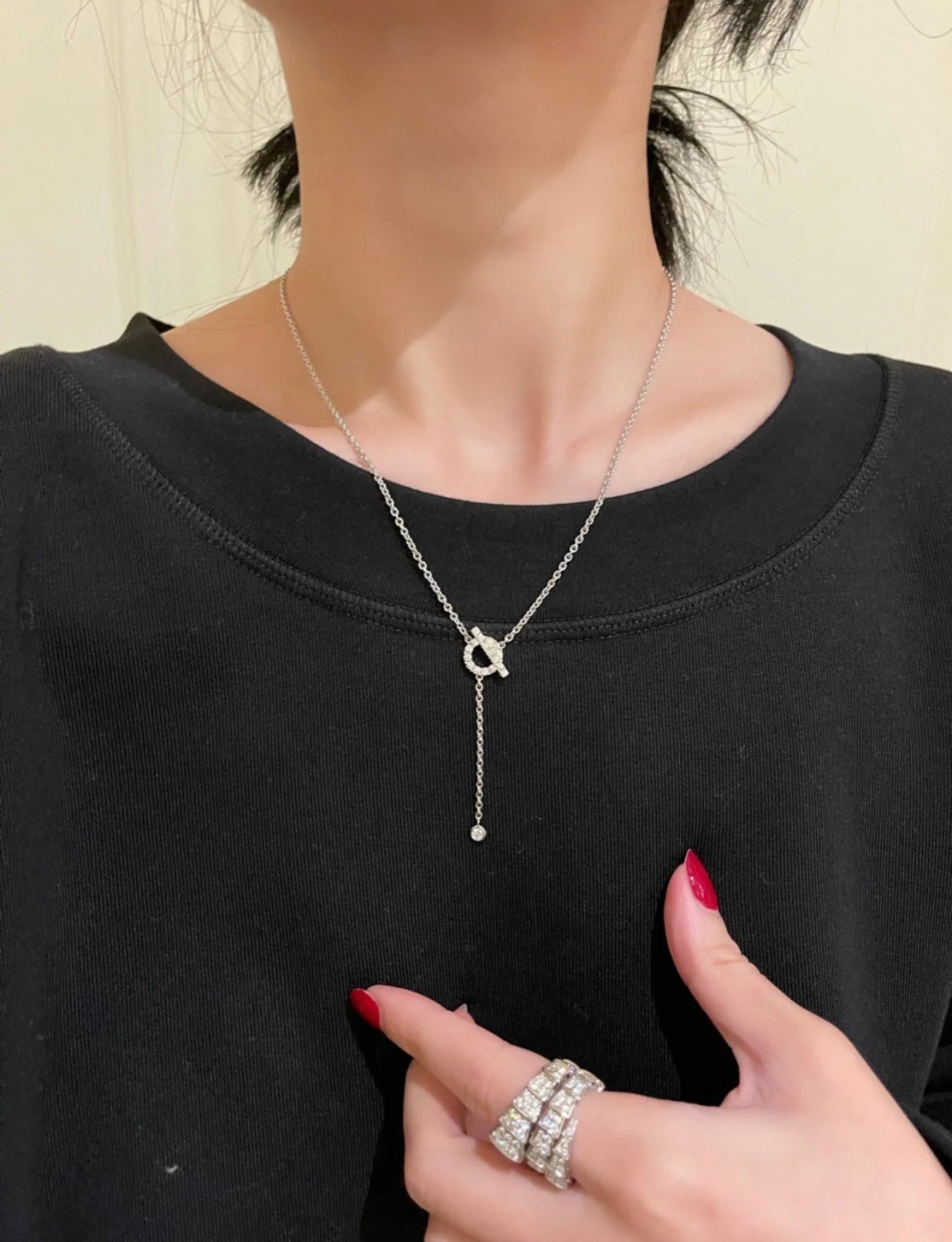 TimiFINESSE SILVER DIAMOND NECKLACE