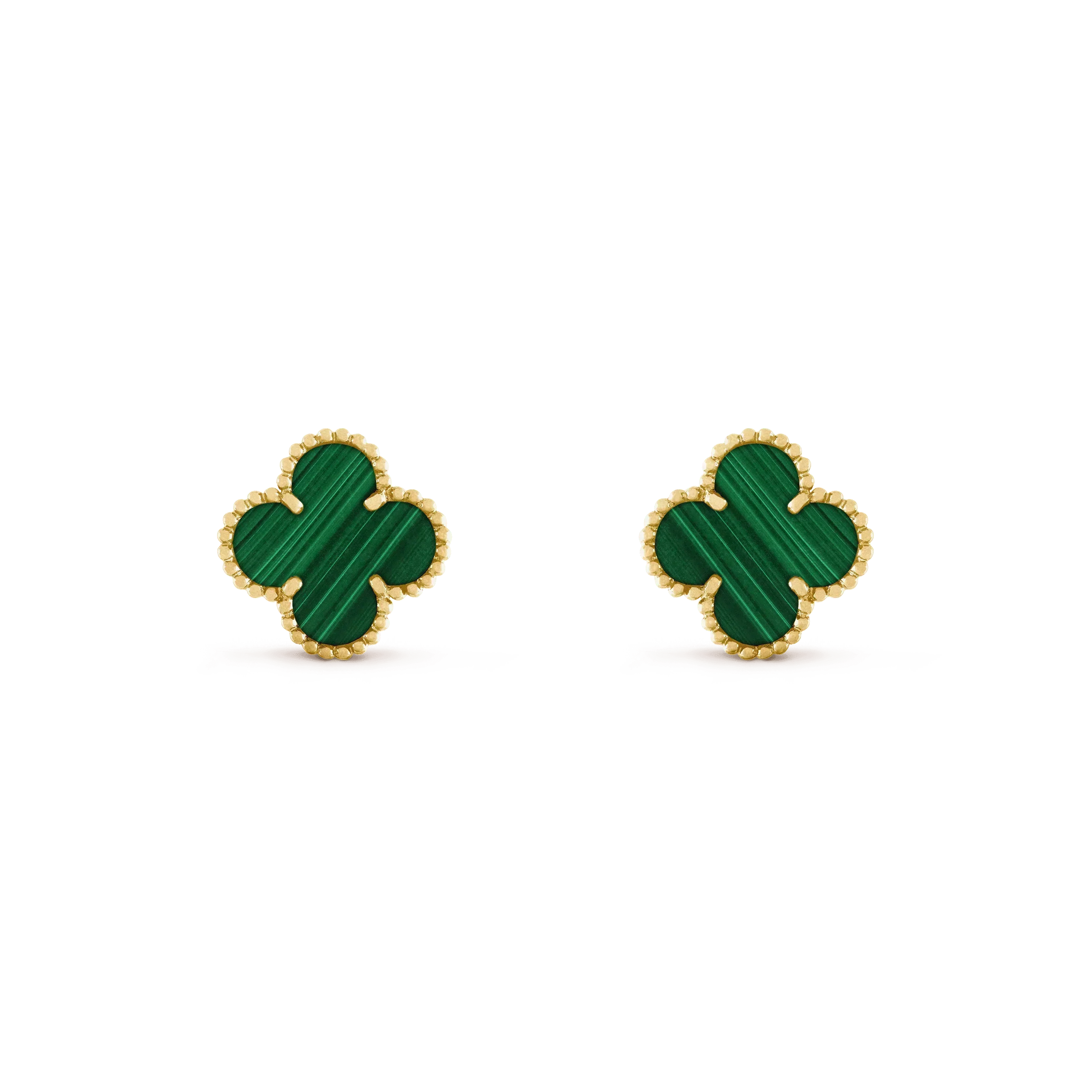 TimiCLOVER MEDIUM 1 MOTIFS MALACHITE  EARRINGS