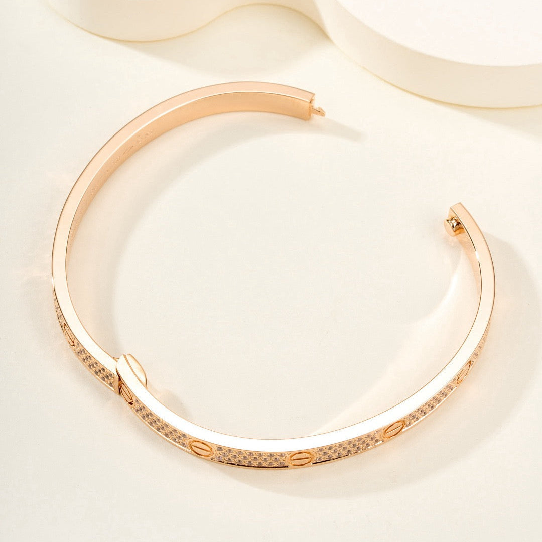 ¡®Timi¡¯LOVE BRACELET 4.8MM DIAMOND-PAVED