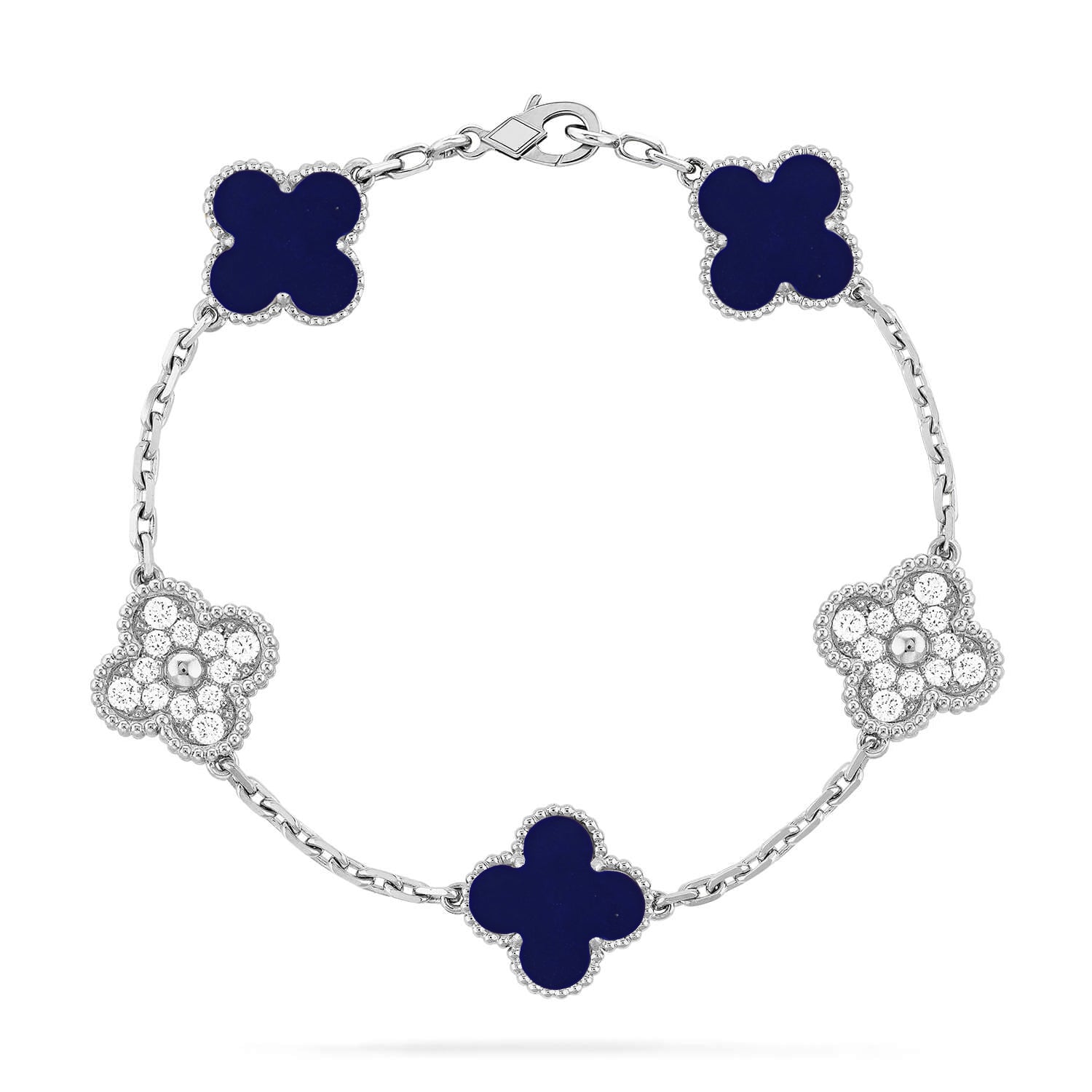 [Timi]New CLOVER 5 MOTIF LAPIS LAZULI BRACELET COLLECTION