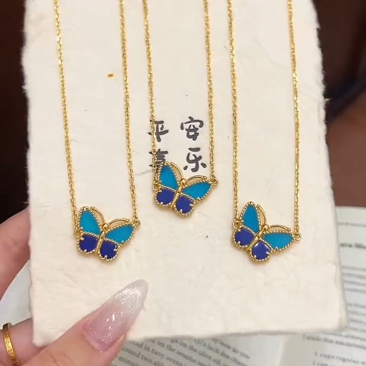 [Timi] 2026 BUTTERFLY BLUE   NECKLACE