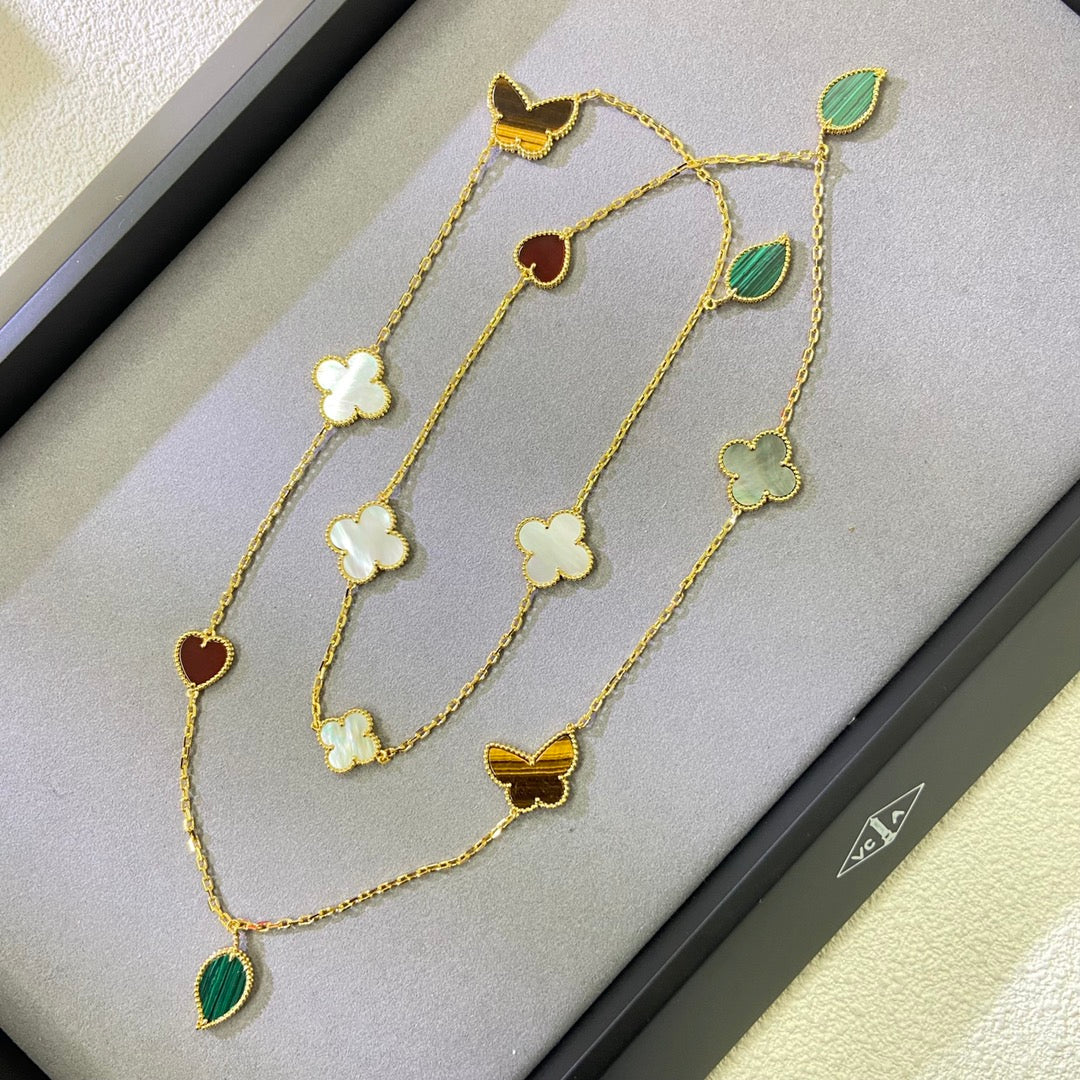 [Timi] Lucky Alhambra Long Necklace-12 Designs