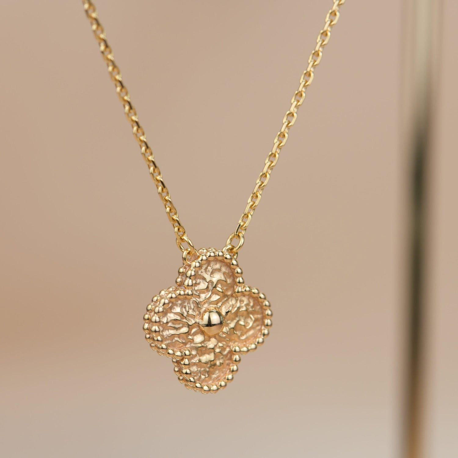 TimiCLOVER 15MM  BRONZING NECKLACE