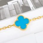 [Timi]New  CLOVER 5 MOTIF TURQUOISE BRACELET COLLECTION