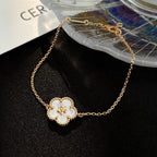 ¡®Timi¡¯LUCKY WHITE MOP PLUM BLOSSOM  BRACELET