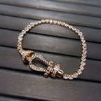 TimiFORCE  HORSESHOE  DIAMOND TENNIS BRACELET