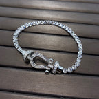 TimiFORCE  HORSESHOE  DIAMOND TENNIS BRACELET