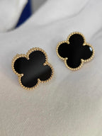 [Timi]CLOVER 20MM BLACK MOP EARRINGS