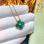 TimiCLOVER 15MM DIAMOND TURQUOISE NECKLACE