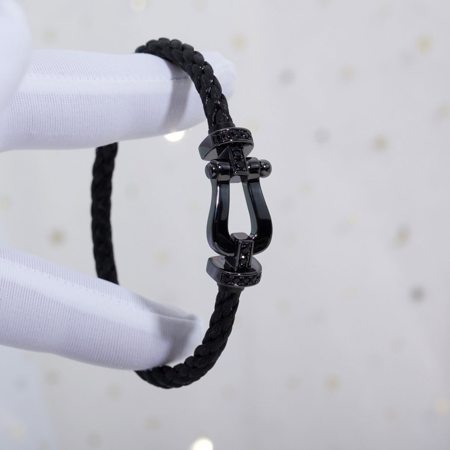 TimiFORCE LARGE SERIES HORSESHOE BLACK SAMURAI BRACELET