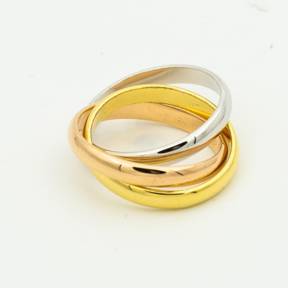TimiTRINITY RING GOLD PINK GOLD SILVER