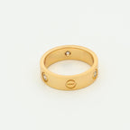 TimiLOVE RING 5.5MM 3 DIAMONDS PINK GOLD