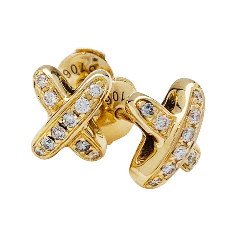 TimiJEUX DE GOLD DIAMOND EARRINGS