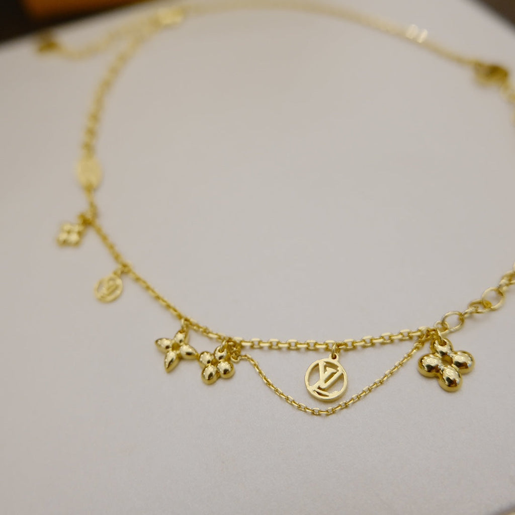 TimiBLOOMING SUPPLE NECKLACE BRASS