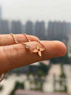 TimiBLOSSOM PENDANT PINK GOLD AND DIAMOND