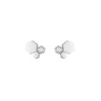 TimiBEE LOVE SILVER DIAMOND EARRINGS