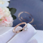 TimiBEE LOVE RING PINK GOLD 1 DIAMOND