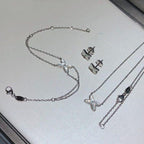 TimiJEUX BRACELET WHITE MOP SILVER 1 DIAMOND
