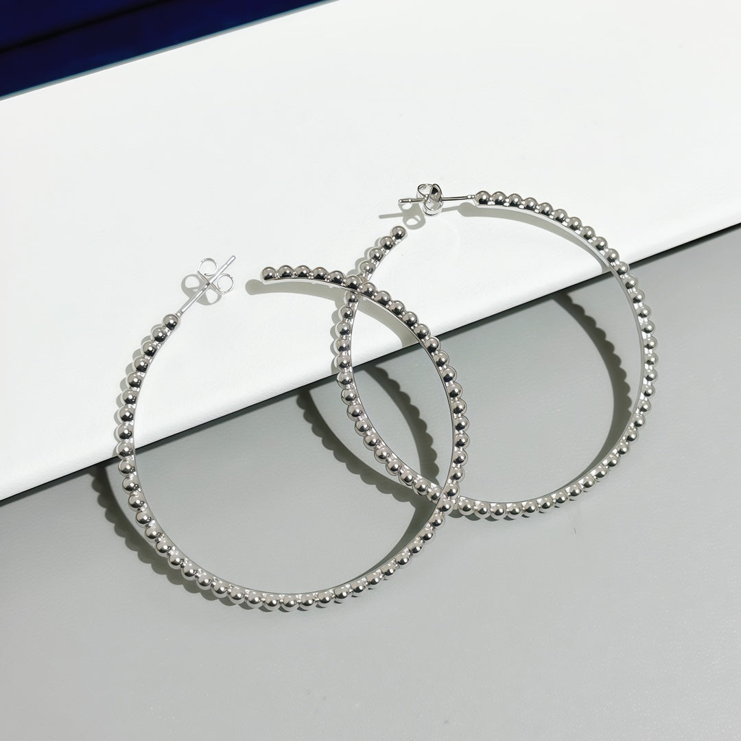 [Timi]  SMOOTH BEAD STUD EARRINGS