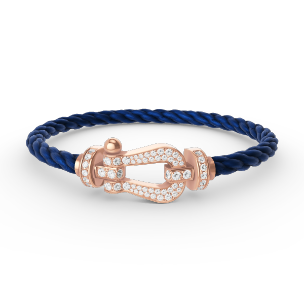 TimiFORCE LARGE HORSESHOE FULL DIAMOND BRACELET ROSE GOLD