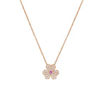 TimiFRIVOLE ROSE GOLD FLOWER DIAMOND NECKLACE