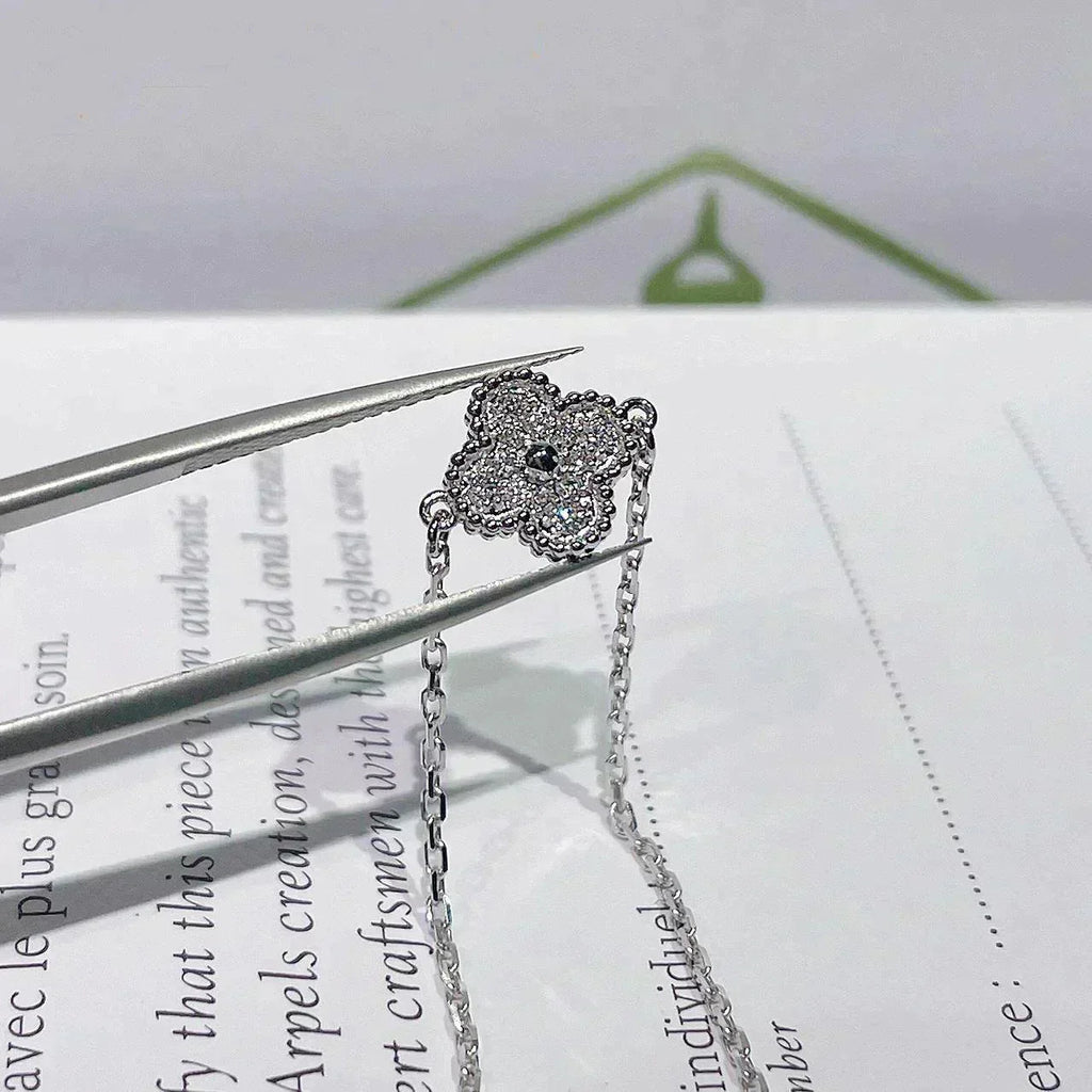 ¡®Timi¡¯CLOVER  SINGLE FLOWER BRACELET SILVER