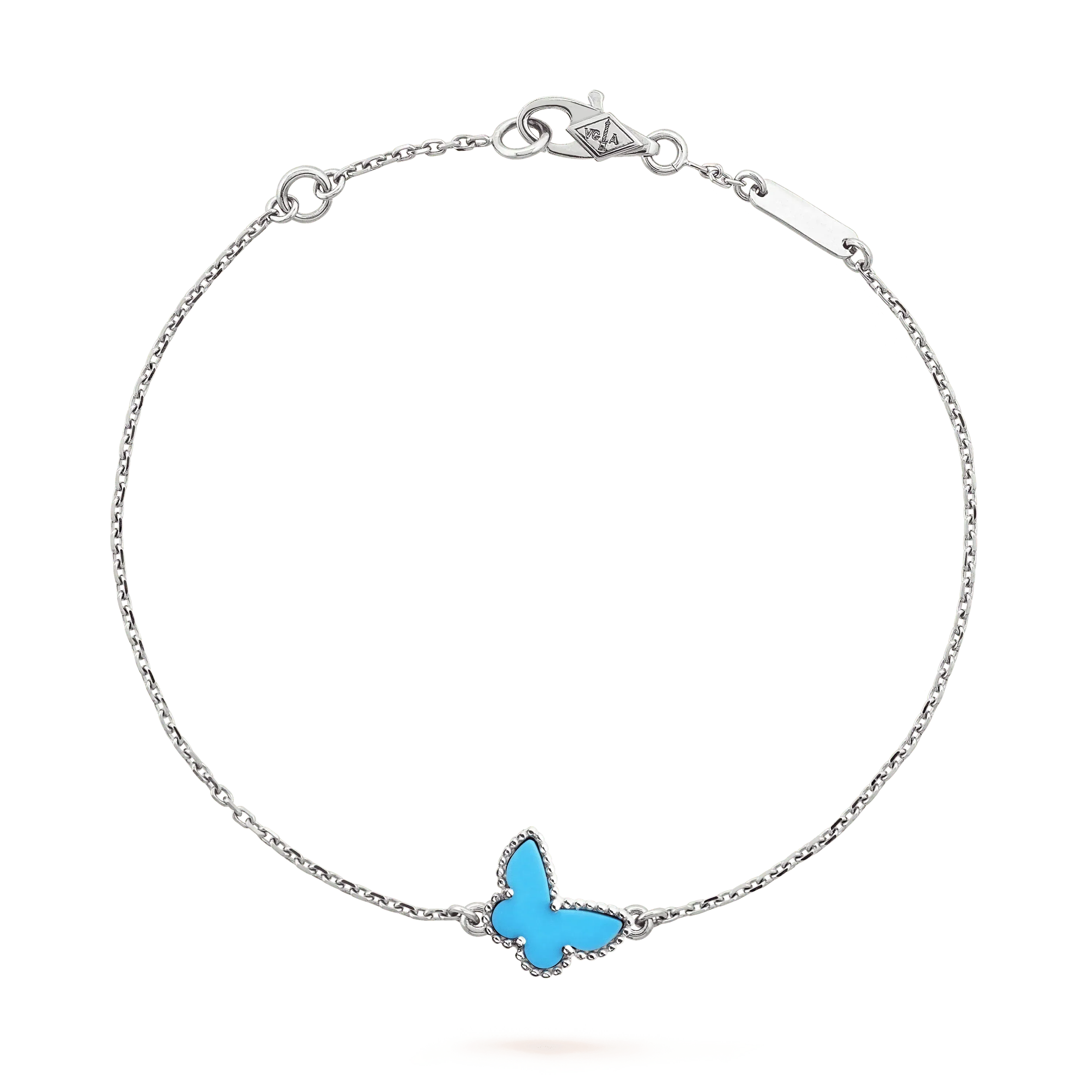¡®Timi¡¯BUTTERFLY TURQUOISE BUTTERFLY BRACELET SILVER