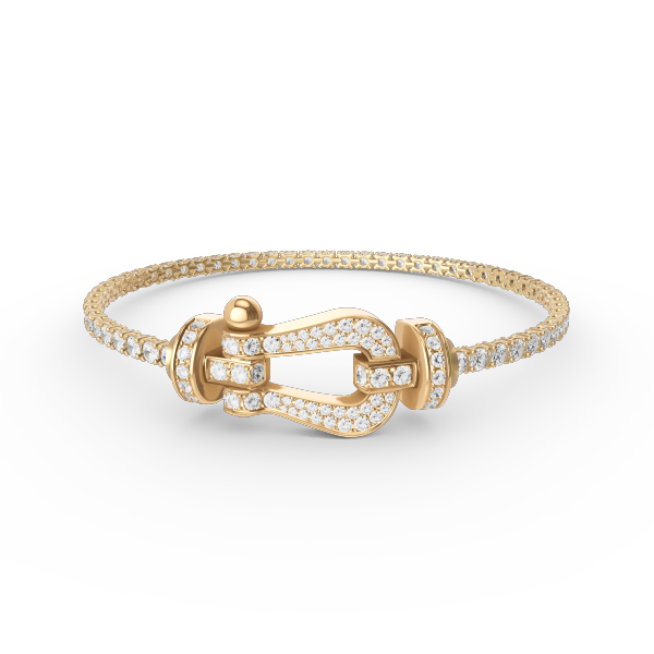 TimiFORCE  LARGE HORSESHOE FULL DIAMOND TENNIS BRACELET